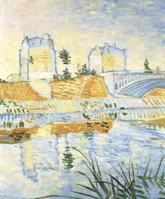 Vincent Van Gogh The Seine with the Pont de Clichy (nn04) Spain oil painting art